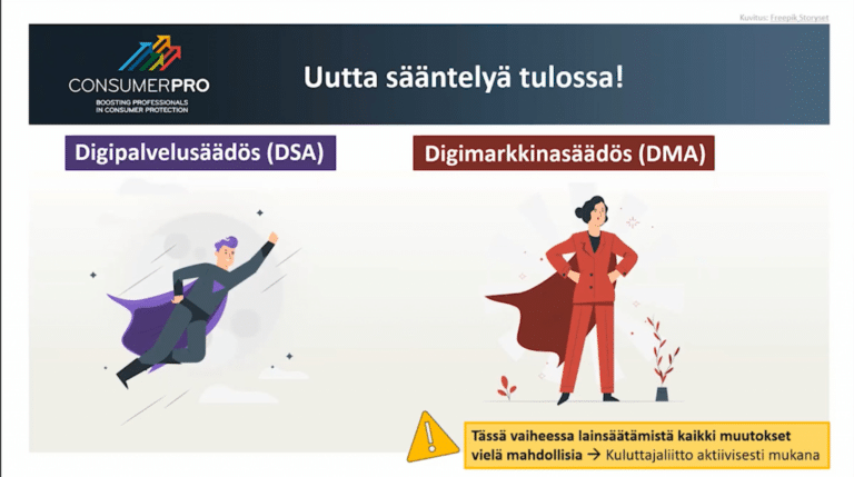 Kuluttajaliiton koulutus ”Consumer PRO” kuluttajan digioikeuksista oli menestys