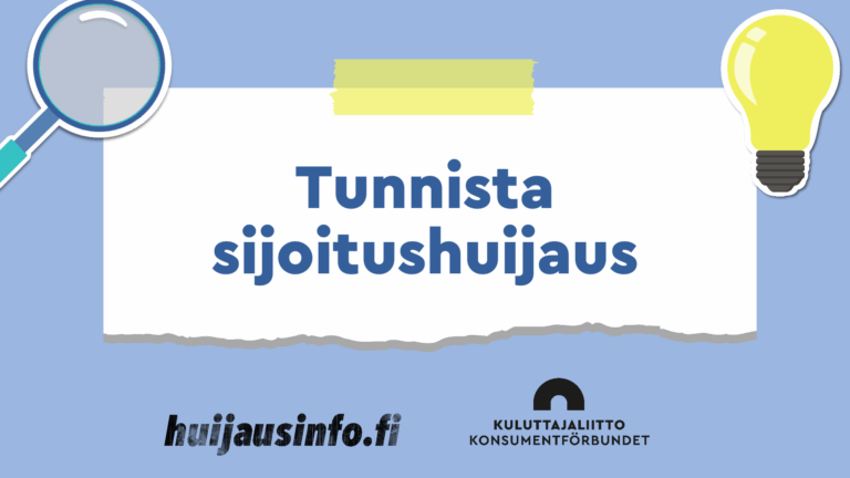 Video: Tunnista sijoitushuijaus